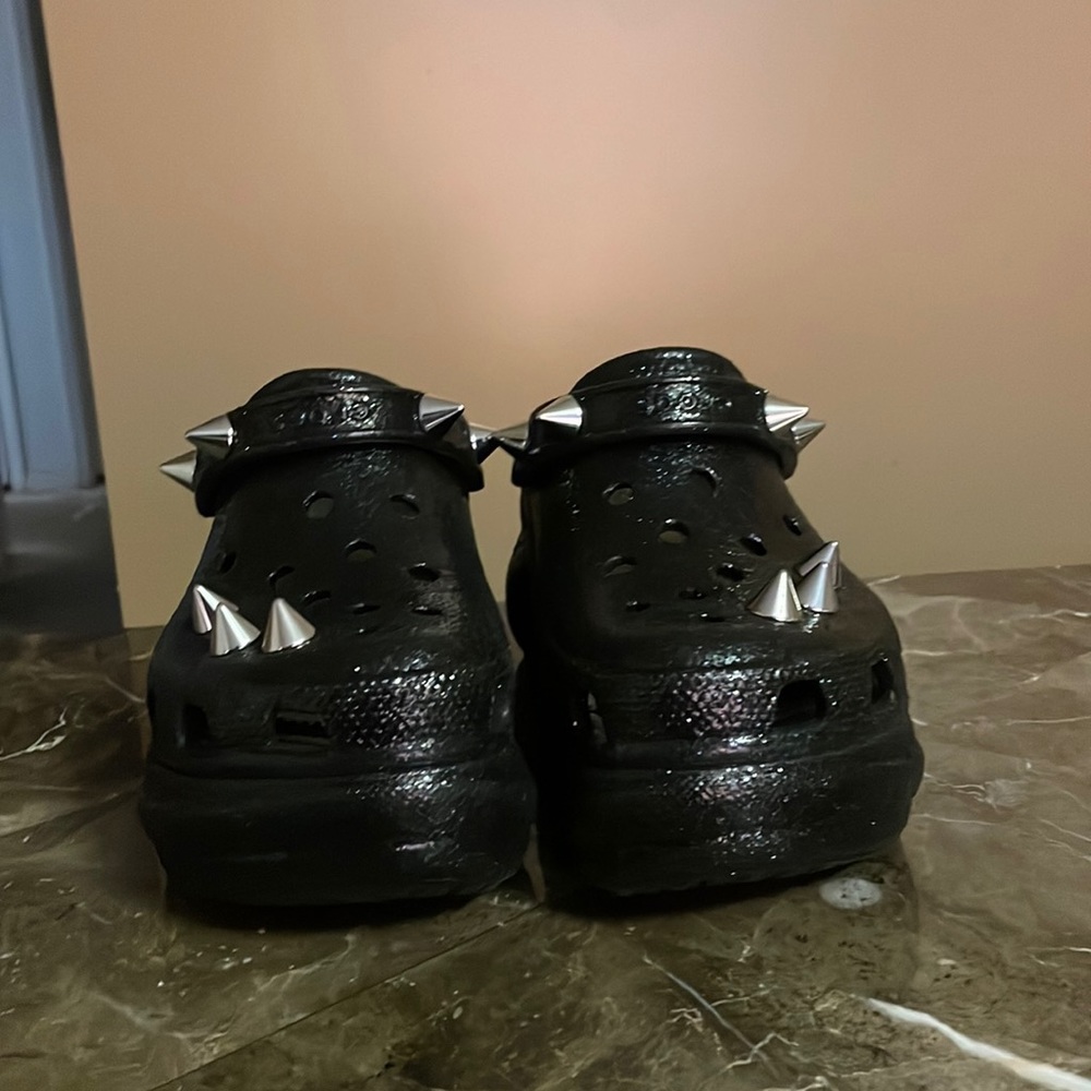Spiked platform Crocs